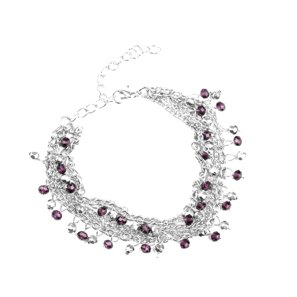 Bracelet purple and silver NewWT